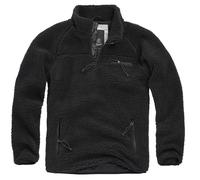 Brandit Veste Teddyfleece Troyer en noir 5XL