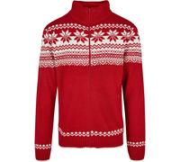 Brandit Vestes en maille rouge / blanc, Taille L