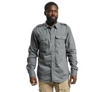 Brandit Vintage Shirt Long Sleeve, color: charc grey, size: XXL