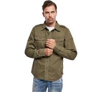 Brandit Vintage Shirt Long Sleeve, color: olive, size: XXL