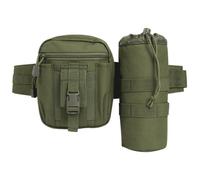 Brandit Waistbeltbag Allround- Sac Banane avec Porte-Bouteille supplémentaire pour l'extérieur- Olive- Einheitsgréée EU- Classique