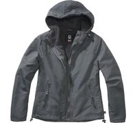Brandit Windbreaker Frontzip Veste femme, noir-gris, taille XS pour femmes