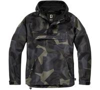 Brandit Windbreaker Hooded Veste Homme Randonnée Anorak Suédois M90 Dark Camo