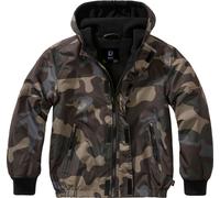 Brandit Windbreaker, veste en textile pour enfants 170/176 Darkcamo Darkcamo