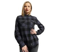 Brandit Chemise Amy en flanelle manches longues Noir/Gris M Femme