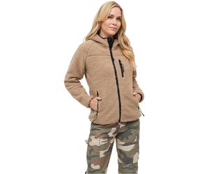 Brandit Women Teddyfleece Jacket Hoode, Color: camel, Size: 5XL