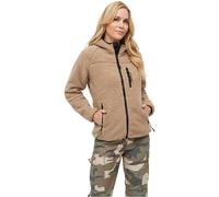 Brandit Veste Teddyfleece Femme à capuche Camel XS