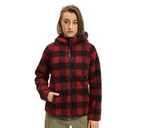 Brandit Women Teddyfleece Jacket Hoode, color: red/black, size: M