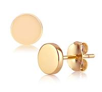 Brandlinger boucles d'oreilles femme argent 925 doré à l'or 18 carats, boucle d'oreille, piercing oreille