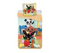 BrandMac ApS Parure de lit Bebe Bing et Ses Amis 100% Coton - Housse de Couette 100x135 cm + Taie d'oreiller 40x60 cm