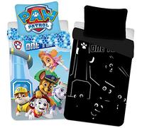 BrandMac ApS Paw Patrol Parure de lit pour bébé 100 x 135 cm, en Coton, Brille dans Le Noir