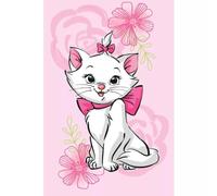 BrandMac Couverture polaire Marie Cat 100 x 150 cm | Douce et confortable 100 % polyester pour enfants | Motif officiel Disney Aristochats Marie | Couvre-lit léger et chaud pour canapé, lit et voyage