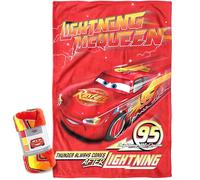 BrandMac Disney Cars McQueen Couverture Douillette 100×150 cm | Couverture en Flanelle Ultra Douce et Moelleuse 100% Polyester | Couverture légère et Chaude pour Enfants