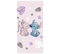BrandMac Disney Stitch & Angel Serviette de Plage et de Bain 70x140 cm, 100% Coton | Serviette de Bain et de Natation Douce et absorbante pour Enfants | Idéale pour la Plage, Le Bain et la Piscine