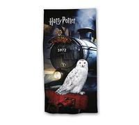 BrandMac Harry Potter Poudlard Express Serviette de Bain en Coton Motif Chouette 70 x 140 cm