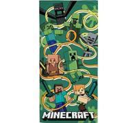 BrandMac Minecraft Serviette de Plage Serviette de Bain 70 x 140 cm 100% Coton (Funtage Graphic)