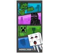 BrandMac Serviette de plage Minecraft Adventure Time 70 x 140 cm 100% coton