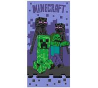 BrandMac Serviette de bain Minecraft 70 x 140 cm 100% coton (Sketch Mobs)