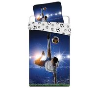 BrandMac Parure de lit joueur de football 135 x 200 cm, 100 % coton