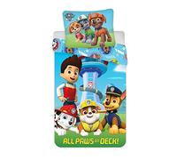 BrandMac Parure de lit enfant Paw Patrol 2 pièces 100×135 cm taie 40×60 cm 100% coton Öko-Tex