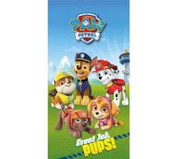 BrandMac Paw Patrol Great Job Serviette 100 % coton 140 x 70 cm - Serviette de bain ultra douce et grande pour filles et garçons - Serviettes de plage pour tout-petits pour la natation, la douche, la