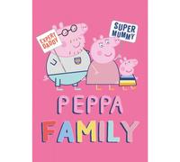 BrandMac Peppa Pig Family Couverture polaire polyester Rose 100 x 140 cm