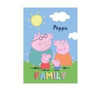 BrandMac Peppa Pig Family Kids Couverture Polaire Polyester 100 x 140 cm