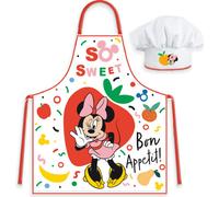 Brandmac Tablier pour enfants avec bonnet Minnie 002 set de cuisine coloré
