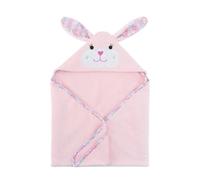 Zoocchini Little Bunny Baby Bath Cape Rose