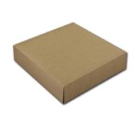 BrandNewCake® Boîte à Gâteau en Carton - 21x21x5 cm - Lot de 50 - Marron - Idéal pour Transporter et Conserver vos Gâteaux