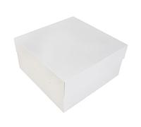 BrandNewCake® Boîte à Gâteaux - 30x30x15 cm - Lot de 50 Boîtes en Carton - Blanche - Idéale pour Pâtisseries et Gâteaux