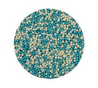 BrandNewCake® Perles de Chocolat Croquantes - Bleu/Blanc 190g - Décoration et Garniture pour Gâteaux