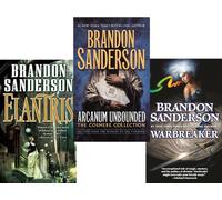 Brandon Sanderson Lot de 3 livres (Arcanum Unbounded, Elantris, Warbreaker)