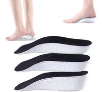 Brandone Semelles orthopédiques Highpads1.0, Startup Brandone - Soutien de la voûte plantaire - Augmentation de la hauteur - Noir - Homme 1,5 + 2,5 + 3,5 cm