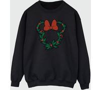 Brands In Brands In Black Disney Minnie Mouse Christmas Wreath Womens Sweatshirt