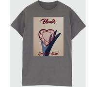 Brands In Brands In Grey Blondie Heart Of Glass Poster Women Charcoal Boyfriend Fit Music T-Shirt