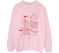 Brands In Brands In Pink Disney Mickey Mouse I Love You Sweatshirt