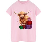 Brands In Brands In Pink Highland Cow Presents T-Shirt