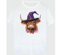 Brands In Brands In White Halloween Cow Witch T-Shirt