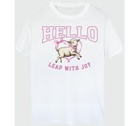 Brands In Brands In White Lamb Hello Graphic T-Shirt