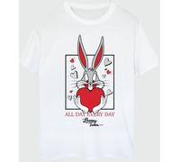Brands In Brands In White Looney Tunes Bugs Bunny Heart T-Shirt