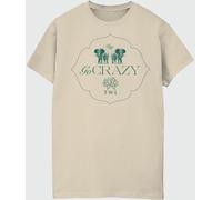 Brands In Brands In White Lotus Go Crazy Women Sand Boyfriend Fit T-Shirt