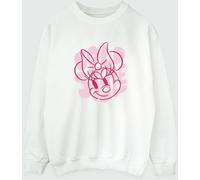Brands In Brands In White Minnie Mouse Bold Style Womens Disney Sweatshirt