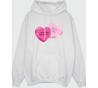 Brands In Brands In White Valentine's Day Love You Hearts Hoodie