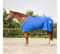 Brands of Q Couverture Polaire avec Ornement, Bleu Cobalt / Argent - 155 cm