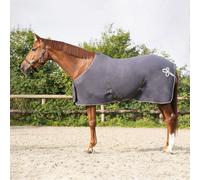 Brands of Q Couverture Polaire avec Ornement, Gris/Argent - 160 cm