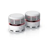 Brandson 2x détecteur de fumée, pile de 10 ans, volume 85 db, LED, bouton test, Certified