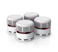 Brandson 4x détecteur de fumée, pile 10 ans, volume 85 db, LED, bouton test,