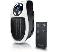 Brandson 500W Radiateur soufflant, Mini radiateur céramique avec télécommande, protection contre la surchauffe, arrêt automatique, noir