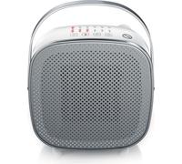 Brandson Aérotherme 1500W, céramique, économie d'énergie, silencieux, 2x niveaux de chauffage, protection contre la surchauffe, arrêt automatique, protection anti-renversement, blanc/argenté